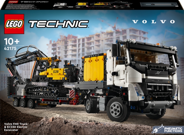 LEGO Technic 42175 - Volvo FMX ‑kuorma-auto ja EC230 Electric ‑kaivukone