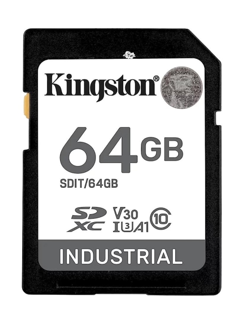 Kingston 64G SDXC Industrial pSLC  Class10, UHS-I,U3,V30, A1 SD-Card