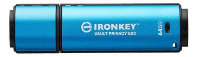 Kingston 64GB USB-C IronKey Vault Privacy 50C AES-256 Encrypted