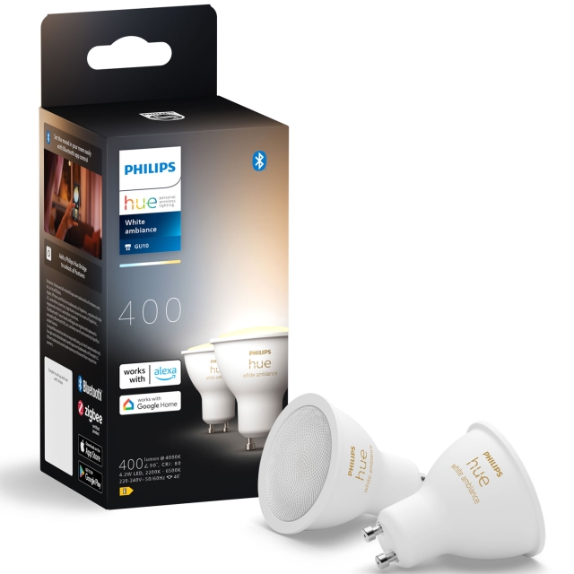 Philips Hue White Ambiance GU10 400lm 2-pack 2-pack