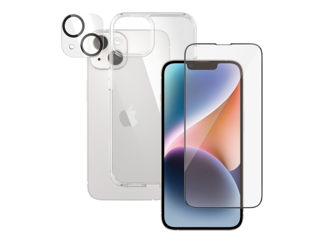 PanzerGlass Screen Protector Kit Black Transparent Apple iPhone 14