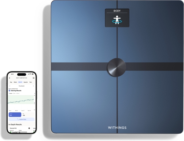 Withings Body Smart Black -kehonkoostumusvaaka wifi-yhteydellä