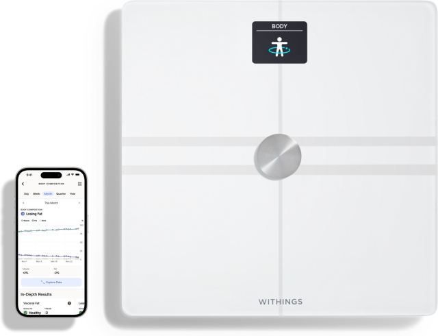 Withings Body Comp White -kehonkoostumusvaaka wifi-yhteydellä