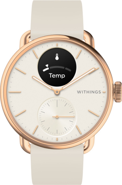 Withings Scanwatch 2 -älykello, 38 mm, ruusukulta