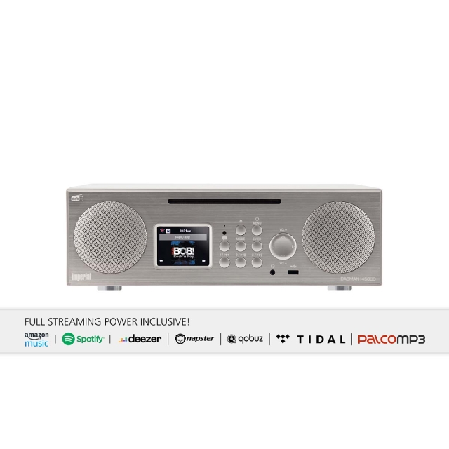 imperial DABMAN i450 CD monitoiminen stereoradio DAB+ / FM / Internet / Bluetooth Valkoinen-hopea