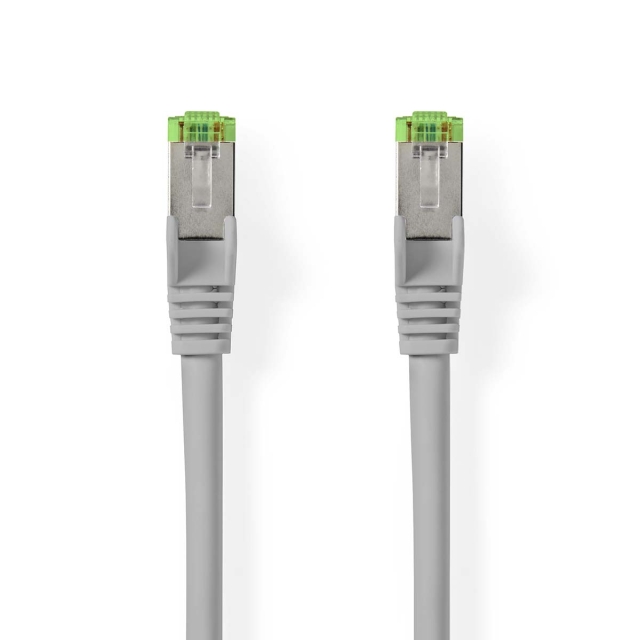 Nedis Cat 8.1 verkkokaapeli | S/FTP | RJ45 uros | RJ45 uros | 20.0 m | Pyöreä | LSZH | Harmaa | Label