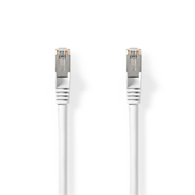 Nedis Cat 8.1 verkkokaapeli | S/FTP | RJ45 uros | RJ45 uros | 20.0 m | Pyöreä | LSZH | Valkoinen | Label