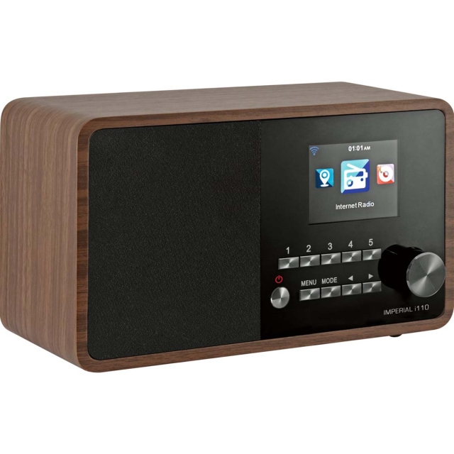 imperial i110 (V2) Wi-Fi-internetradio, jossa on mediasoitin ja Bluetooth® - Wood Look - puukuvio