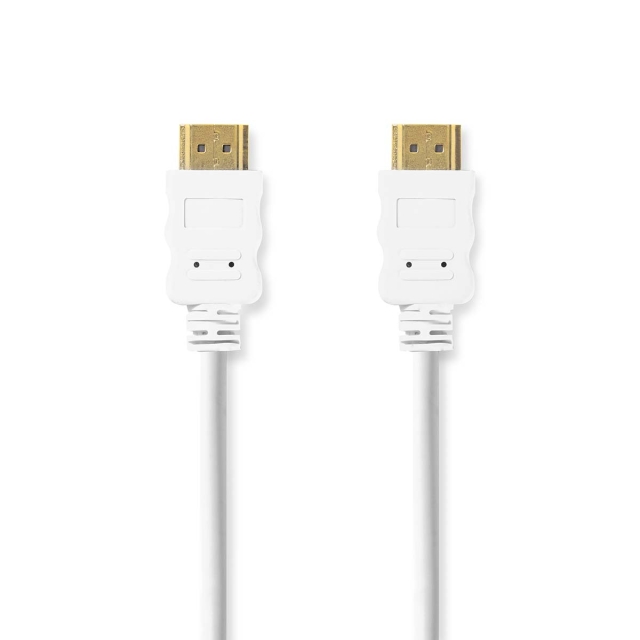 Nedis High Speed ​​HDMI ™ Kaapeli Ethernet | HDMI™ liitin | HDMI™ liitin | 4K@60Hz | ARC | 18 Gbps | 2.00 m | Pyöreä | PVC | Valkoinen | Label