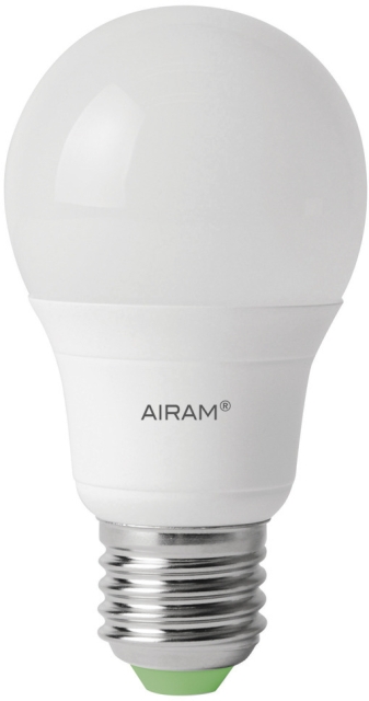 Airam LED -pakkaslamppu, E27, 2800 K, 470 lm, opaali