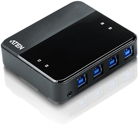 ATEN US434 USB3.0 -hubi neljälle tietokoneelle