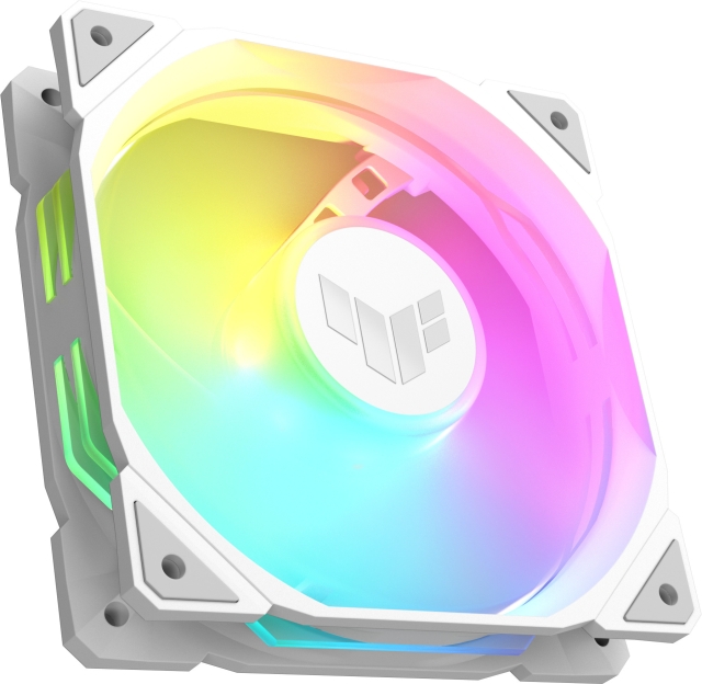 ASUS TUF Gaming TR 120 ARGB PWM -tuuletin, 120 mm, valkoinen
