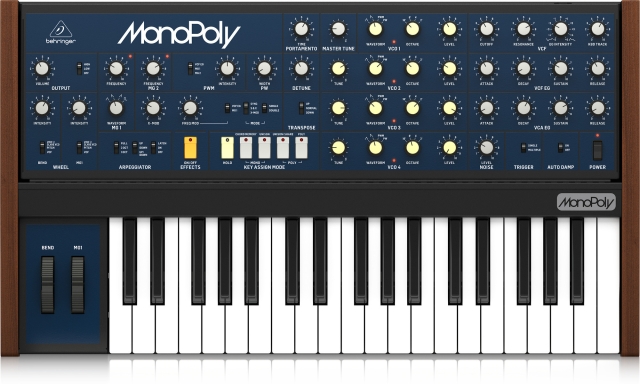 BEHRINGER Monopoly -analoginen syntetisaattori