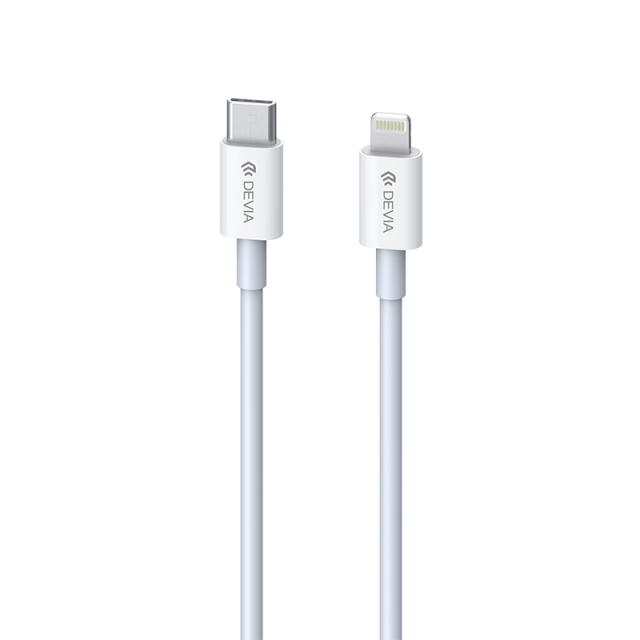 Devia-cable Smart EC146 PD USB-C - Lightning 20W 3A valkoinen
