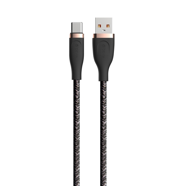 Devia kaapeli Star EC311 USB - USB-C 1,5 m 2,4A musta