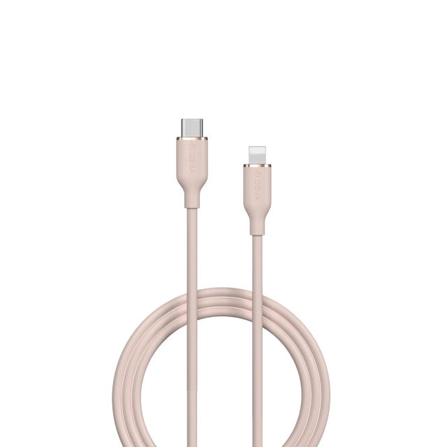 Devia kaapeli Jelly EC631 USB-C - Lightning 1,2 m 27W vaaleanpunainen