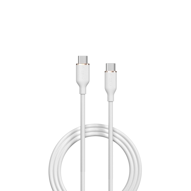 Devia kaapeli Jelly EC632 USB-C - USB-C 1,2 m 60W 3A valkoinen