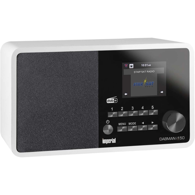imperial DABMAN i150 Kompakti hybridiradio Internet / DAB+ / FM Valkoinen