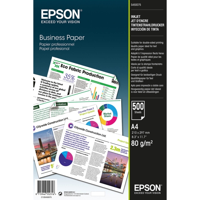 Epson A4 Business Paper  80gsm 500 sheets