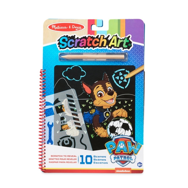 Melissa & Doug Scratch Art Pad Paw Patrol takaa-ajo