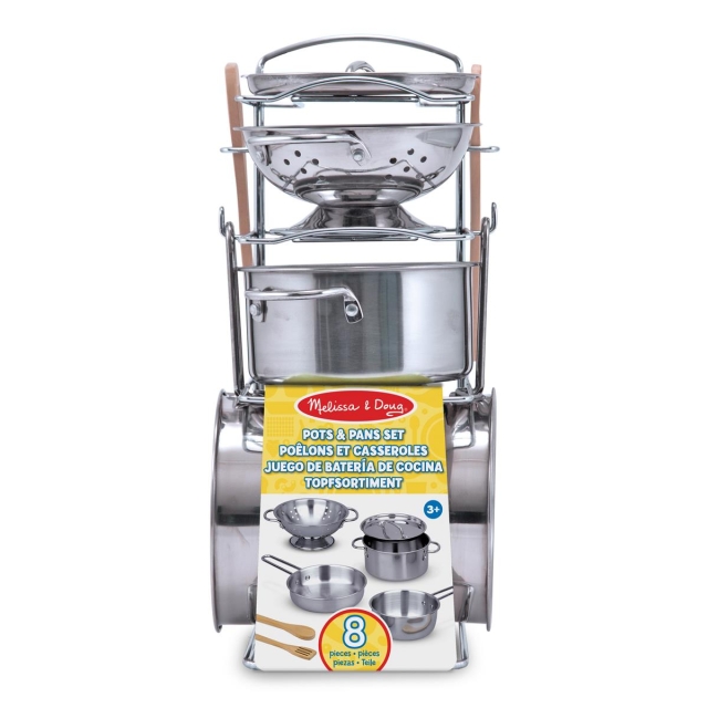 Melissa & Doug Ruokaleikkiruukut ja -pannut setti