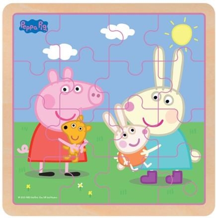 Barbo Toys Peppa Pig puinen palapeli Rebecca