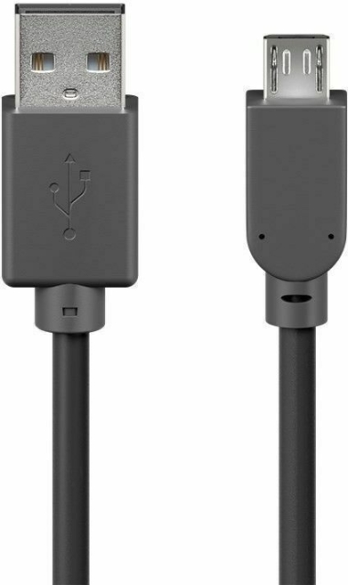 Cablexpert USB-A - Micro-B -kaapeli, 1,8 m, musta