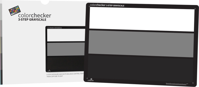 Calibrite ColorChecker 3-step Gray Scale Card harmaakortti