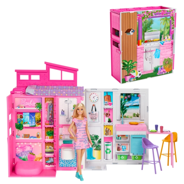 Barbie Getaway-nukkekoti ja nukke (HRJ77)