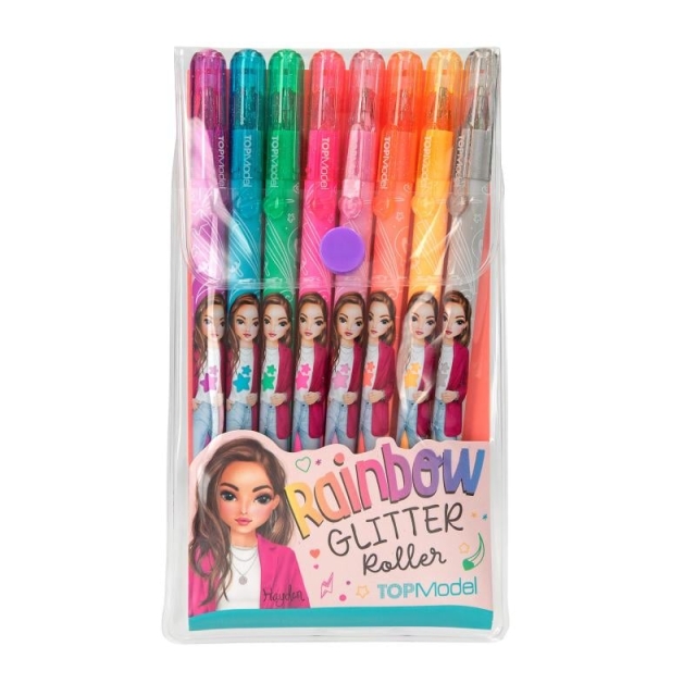 TOPModel Glitter Gelpen setti w/8 väri (0412192)