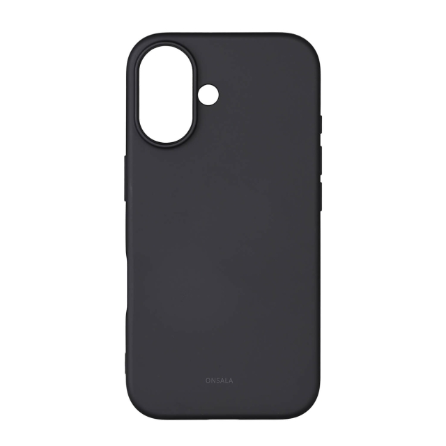 Onsala Puhelinkuori silikonituntumalla Black - iPhone 16