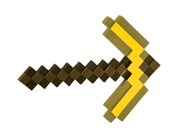 JAKKS Pacific Naamioitua Minecraft roolipeli Pickaxe Gold