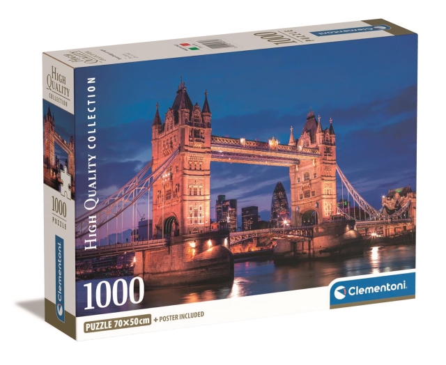 Clementoni 1000 kpl CB High Quality Collection Tower Bridge yöllä