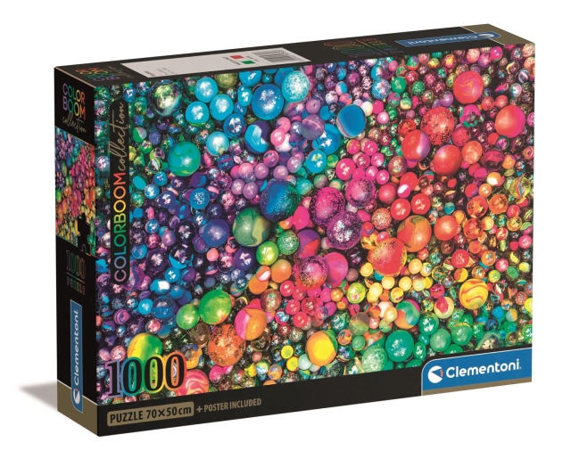 Clementoni 1000 kpl CB High Quality Collection Colorboom Marbles Marbles