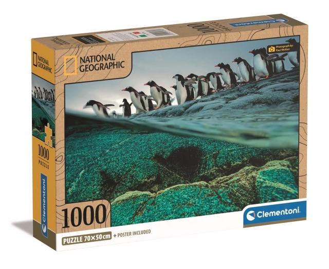 Clementoni 1000 kpl CB High Quality Collection National Geographics Gentoo pingviinit