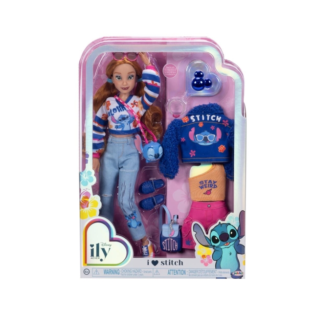 JAKKS Pacific Disney ily 4EVER -muotinukke, jossa on Stitchin inspiroima lisämuoti (2024)