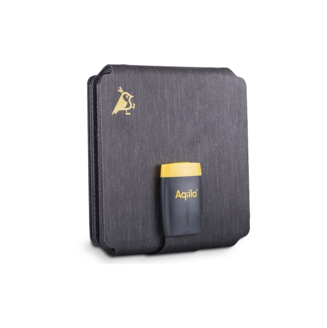 Aqiila Sunbird P21 - Taitettava aurinkolaturi USB-C-portilla varustettuna