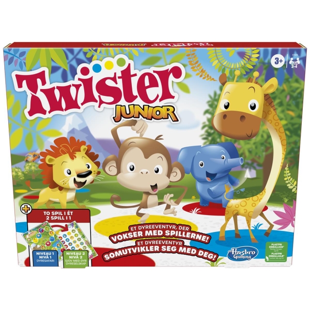 Hasbro Twister Junior 2 peliä yhdessä (DK/NO)