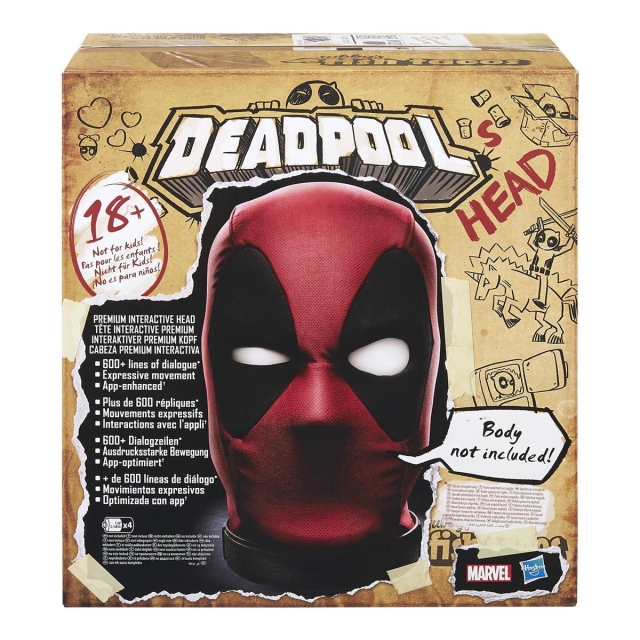 Marvel Legends Deadpoolin pää Premium Interaktiivinen pää Premium Interaktiivinen pää