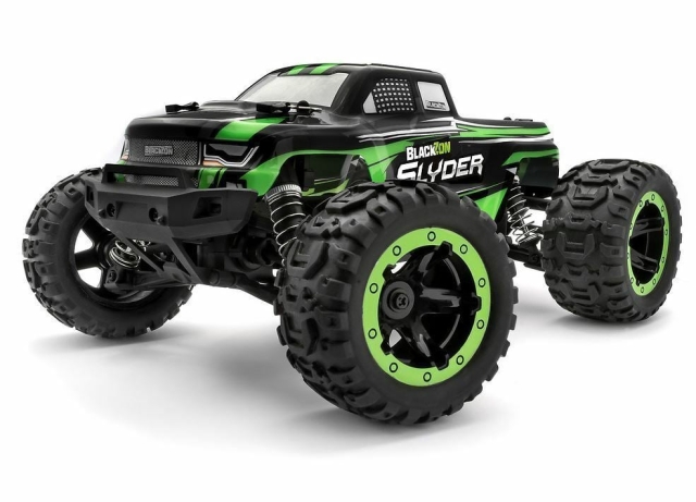 Blackzon Slyder MT 1/16 4WD Electric Monster Truck - vihreä (540100)