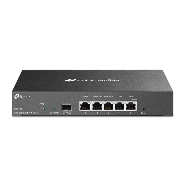TP-Link SafeStream Omada Gigabit VPN-reititin /ER7206 (TL-ER7206)