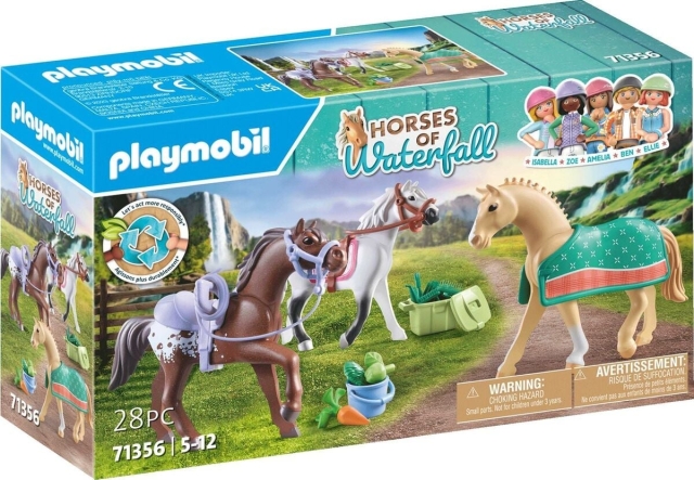 Playmobil Kolme hevosta satuloiden kanssa (71356)