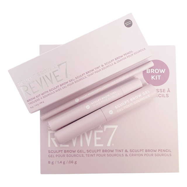 REVIVE7 Sculpt Brow x REVIVE7 Brow Kit Dark -kulmapakkaus