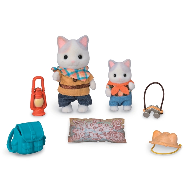 Sylvanian Families Jännittävä löytötavarasetti - Latte Cat Brother & Baby (5763)