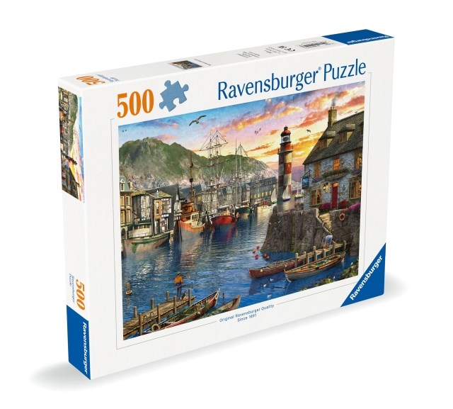Ravensburger Puzzle Auringonnousu satamassa 500p (12000212)