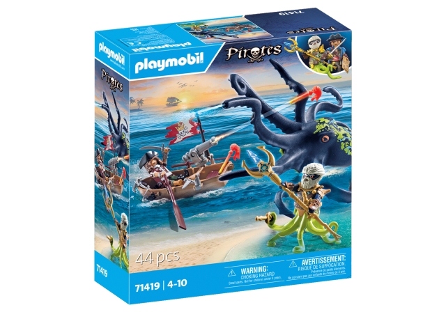 Playmobil Taistelu jättiläismustekalan kanssa (71419)