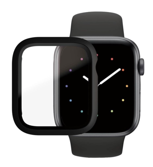 PanzerGlass Näytönsuoja Full Body Apple watch 4 - 5 - 6 - SE 44mm - Musta