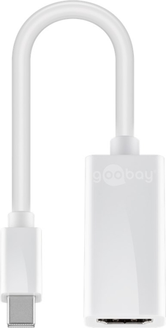 Goobay Mini DisplayPort™/HDMI™-adapterkabel 1.1 Mini DisplayPort plugg > HDMI™-uttag (typ A)