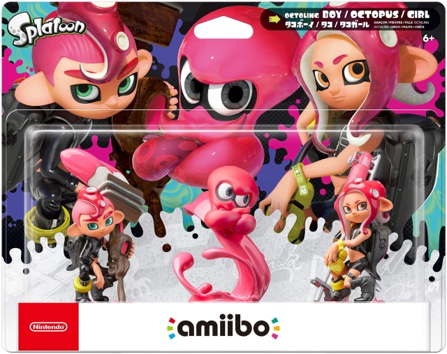 Nintendo Amiibo Splatoon Octoling - 3-pakkaus