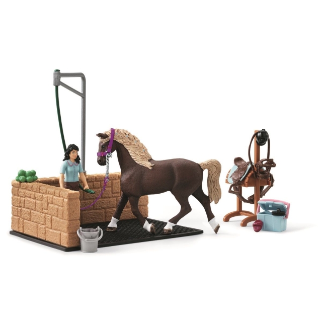 Schleich Hevoskerho - Pesupaikka Emily & Lunan kanssa (42438)